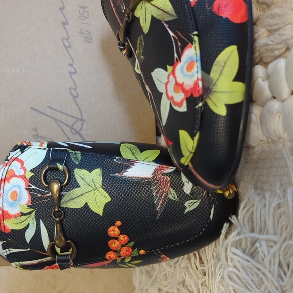 Vintage Havana NIB Betty Mule Black Floral - Picture 2 of 8